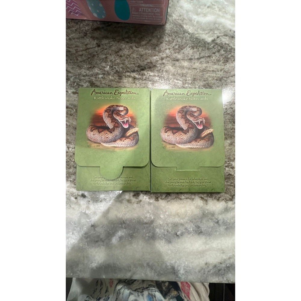 2 pack set a four rattlesnake note cards vintage y2k stationary